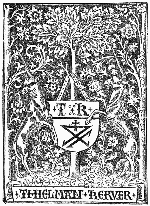Mark of Thielman Kerver Mark of Thielman Kerver