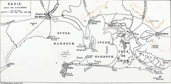 Map of Cadiz