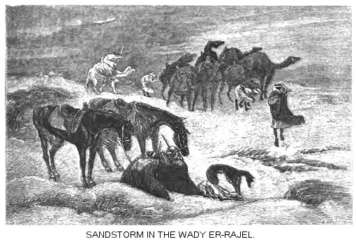 Sand Storm in the Wady Er-Rajel