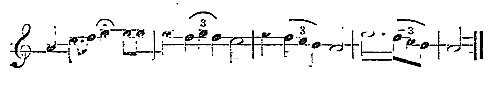 A line of musical notes