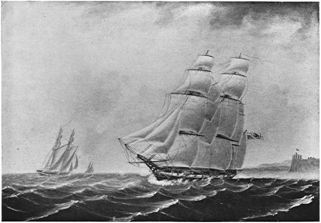 H.M.S. APELLES. Painting of H.M.S. Apelles.