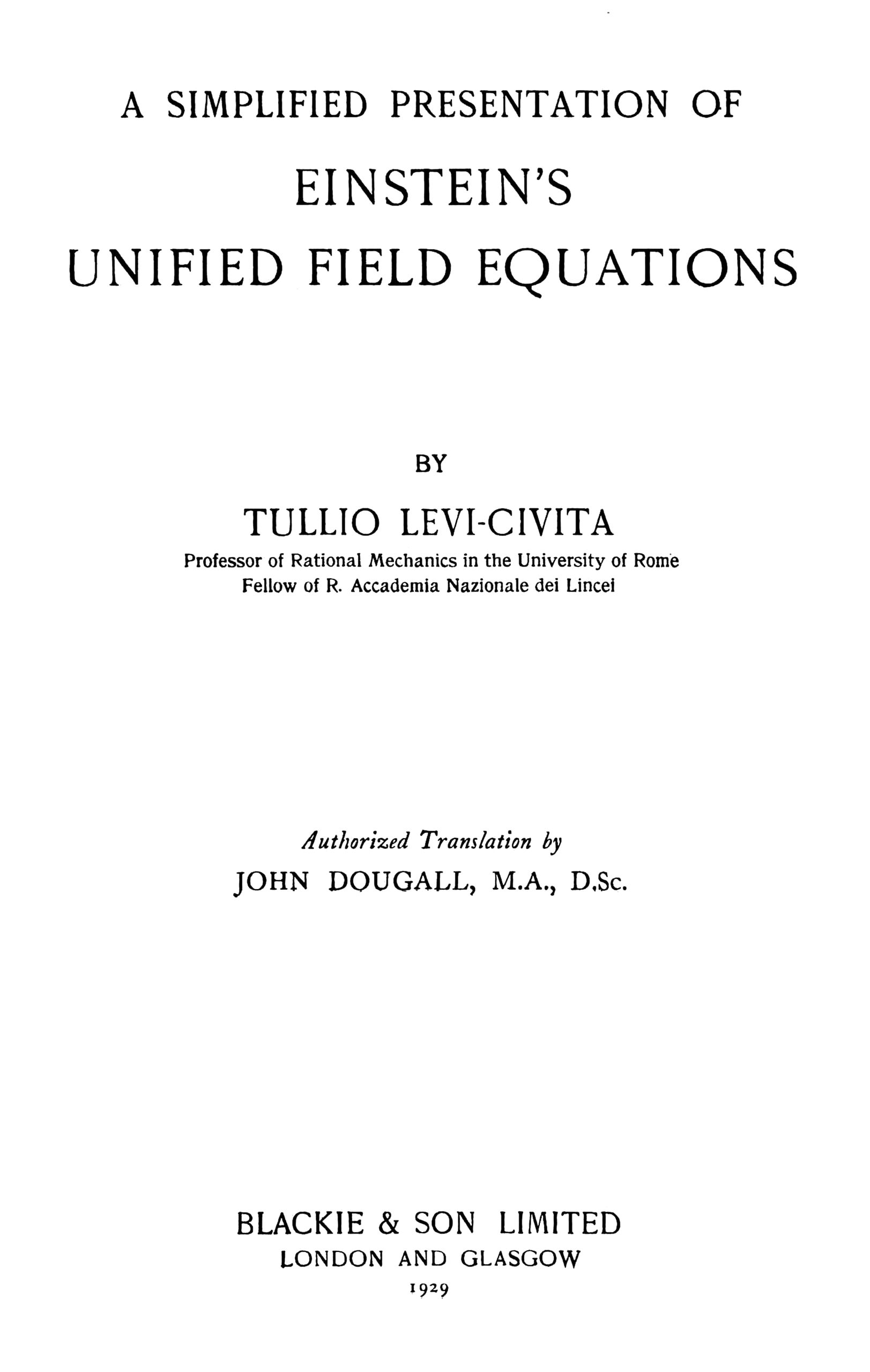 This book is a technical monograph that provides a more accessible mathematical treatment of Einstein's attempts to unify gravitational and electromagnetic fields into a single geometric framework.