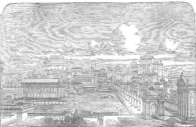 THE ROMAN FORUM RESTORED. THE ROMAN FORUM RESTORED.