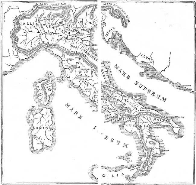 Map of Italy. Map of Italy.