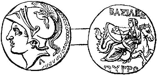 Coin of Pyrrhus. Coin of Pyrrhus.