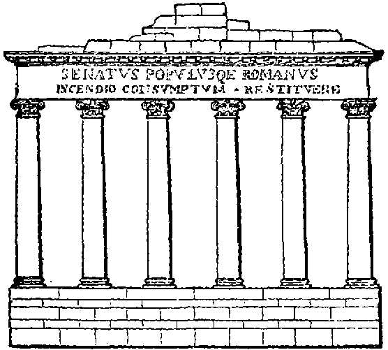 Temple of Saturn at Rome. Temple of Saturn at Rome.