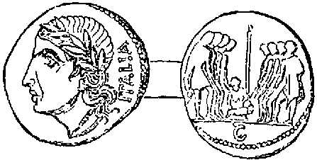 Coin of the Eight Italian Nations taking the Oath of Federation. Coin of the Eight Italian Nations taking the Oath of Federation.