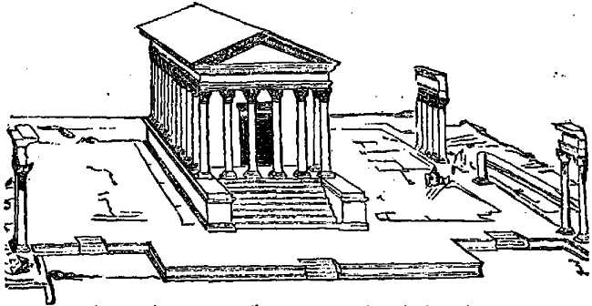 Temple of Nemausus (Nimes), now called the Maison Carree. Temple of Nemausus (Nimes), now called the Maison Carree.
