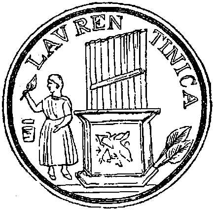 Medal of Nero, showing an Organ and a sprig of Laurel, probably designed as a prize medal for a musician. Medal of Nero, showing an Organ and a sprig of Laurel, probably designed as a prize medal for a musician.