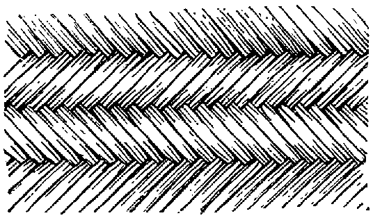 Fig. 297. Diagonal combination, giving herring bone effect