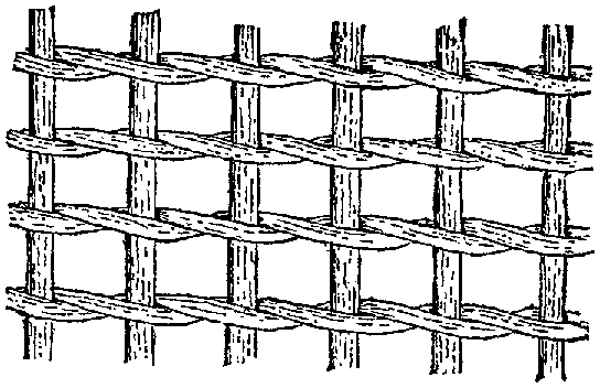 Fig. 301. Surface effect in open twined combination