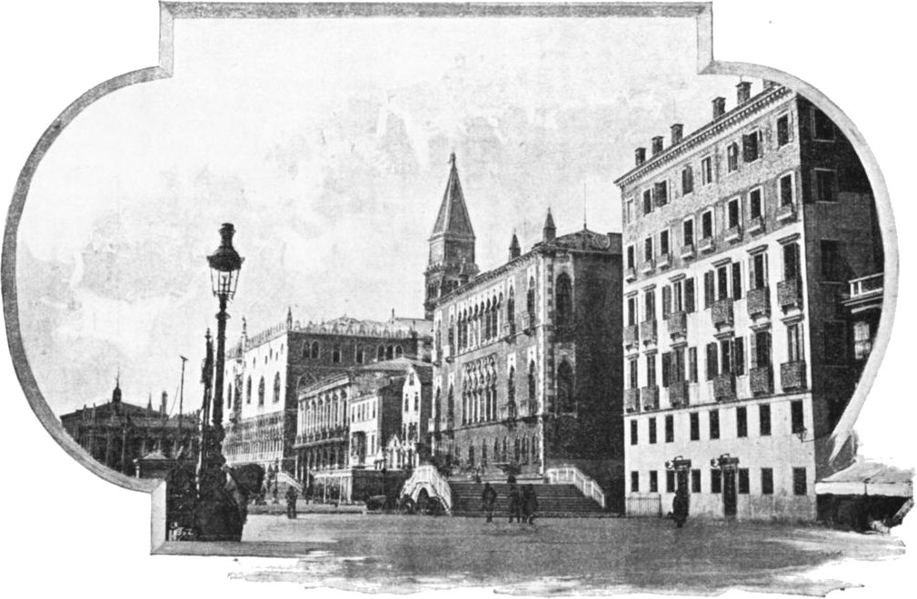 View of the Exterior of the Two Palaces Which Form the Royal Hotel Danieli