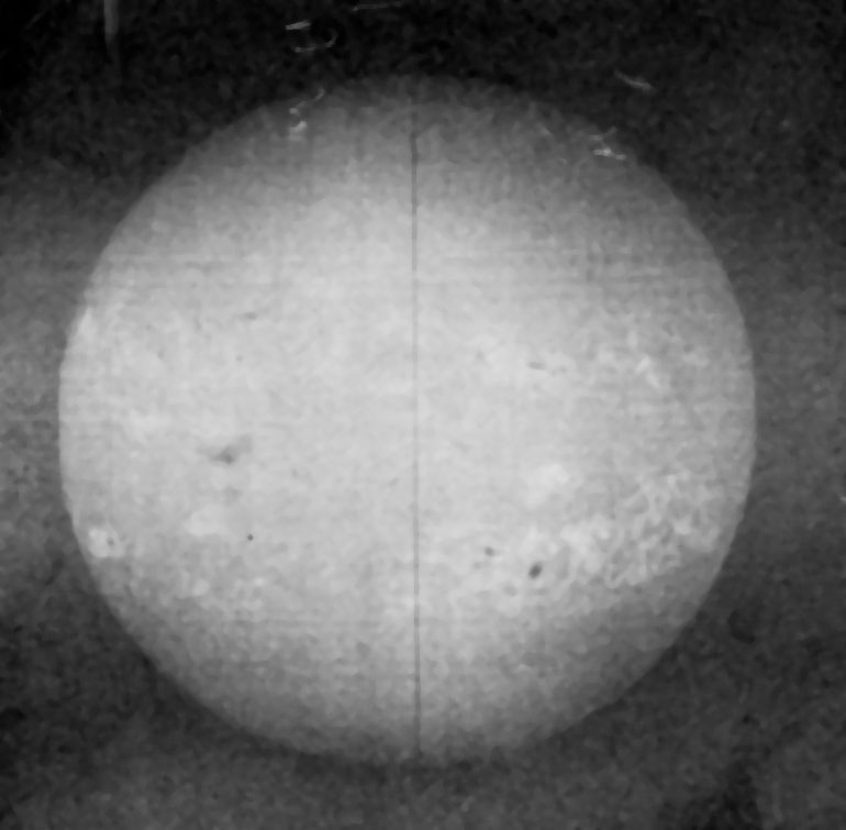 Fig. 73.—Spectroheliograph, showing distribution of faculæ upon the sun.—Hale.