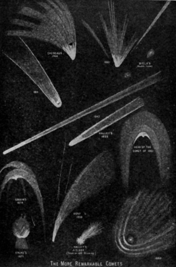 Fig. 102.—Some famous comets.