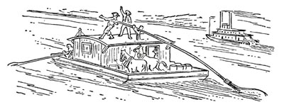 Abe leaned on his oar. Abe leaned on his oar.