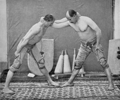 The First Position in Persian Wrestling. The First Position in Persian Wrestling.