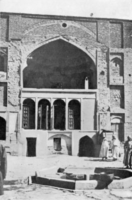 Interior of Old Caravanserai with Central Water Tank. Interior of Old Caravanserai with Central Water Tank.