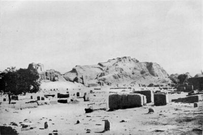 Graveyard and Kala-i-Dukhtar or Virgin Fort, Kerman. Graveyard and Kala-i-Dukhtar or Virgin Fort, Kerman.
