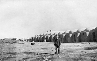 The Customs Caravanserai, Sher-i-Nasrya, Sistan. (Belgian Customs Officer in foreground.) The Customs Caravanserai, Sher-i-Nasrya, Sistan. (Belgian Customs Officer in foreground.)
