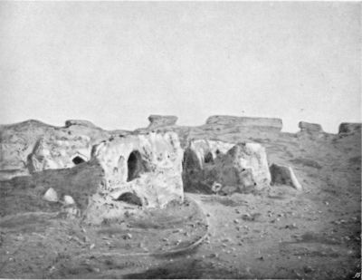 Presumed Summits of Towers buried in Sand, Zaidan. Presumed Summits of Towers buried in Sand, Zaidan.