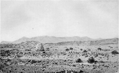The Beluch-Afghan Boundary Cairn and Malek-Siah Mountains in Background. The Beluch-Afghan Boundary Cairn and Malek-Siah Mountains in Background.