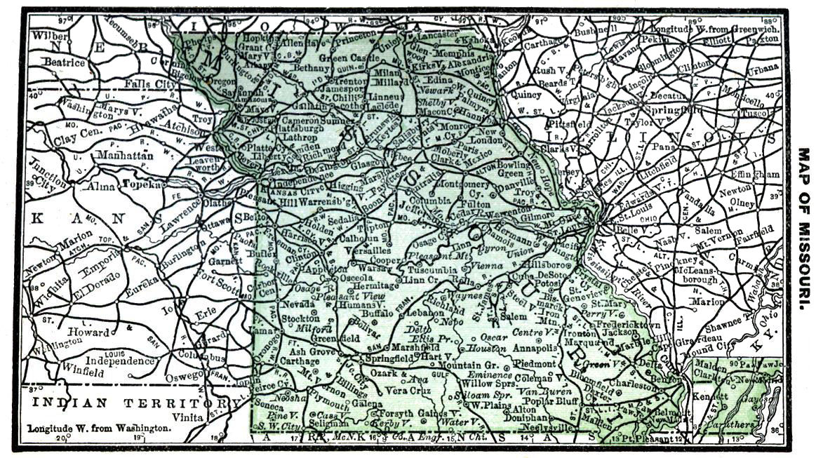 Map of Missouri