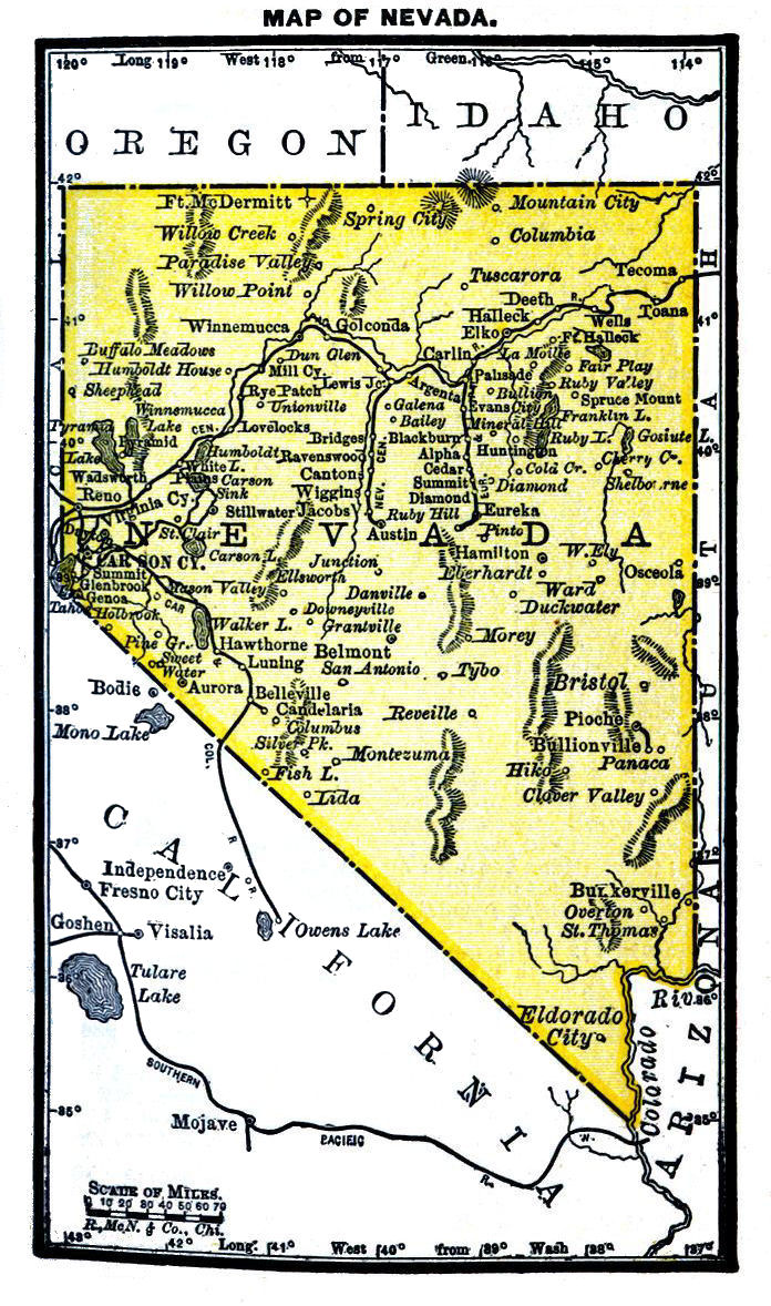 Map of Nevada