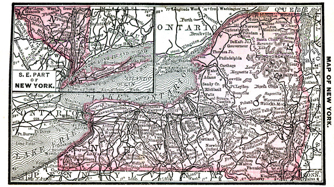 Map of New York