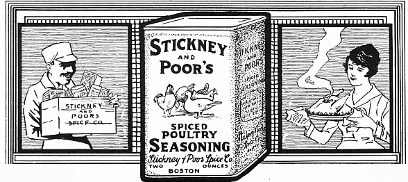 Stickney and Poor's Poultry Seasoning Ad Stickney and Poor's Poultry Seasoning Ad