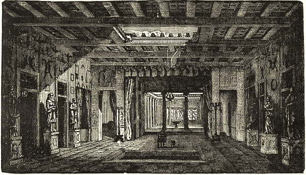 Pompeian interior Pompeian interior