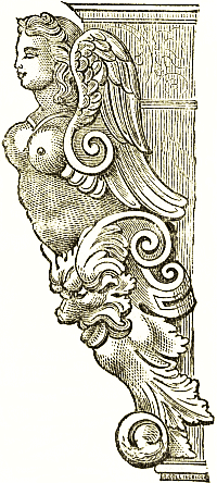 Portion of carved Italian chest Portion of carved Italian chest