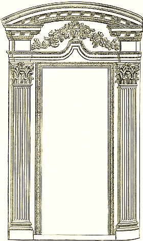 English doorway; about 1690 English doorway; about 1690