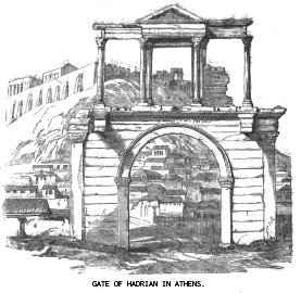 Gate of Hadrian in Athens