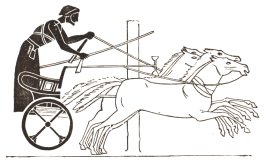 Man in chariot