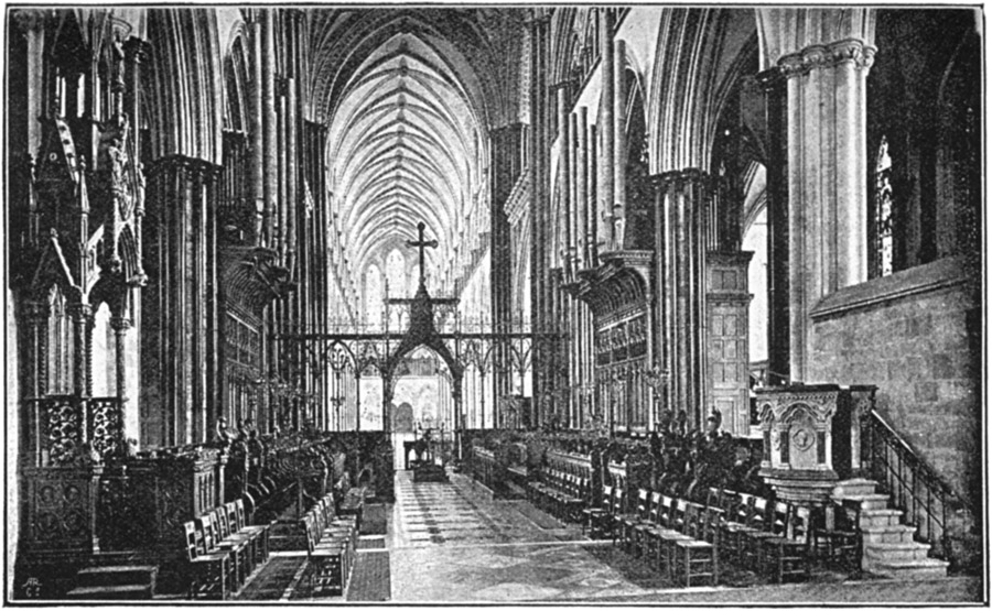 THE CHOIR, LOOKING WEST.