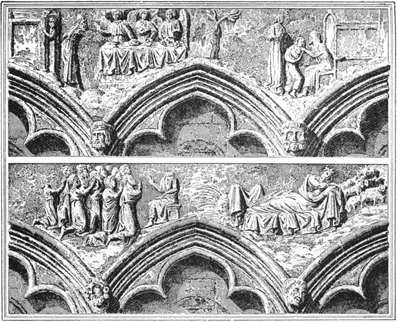 SCULPTURE IN THE CHAPTER HOUSE.