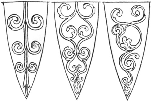 DECORATIONS IN THE GROINING OF THE CHAPTER HOUSE.