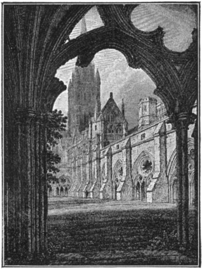 THE CLOISTERS, LOOKING NORTH.