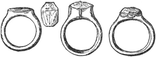 RINGS FOUND IN THE LADY CHAPEL.