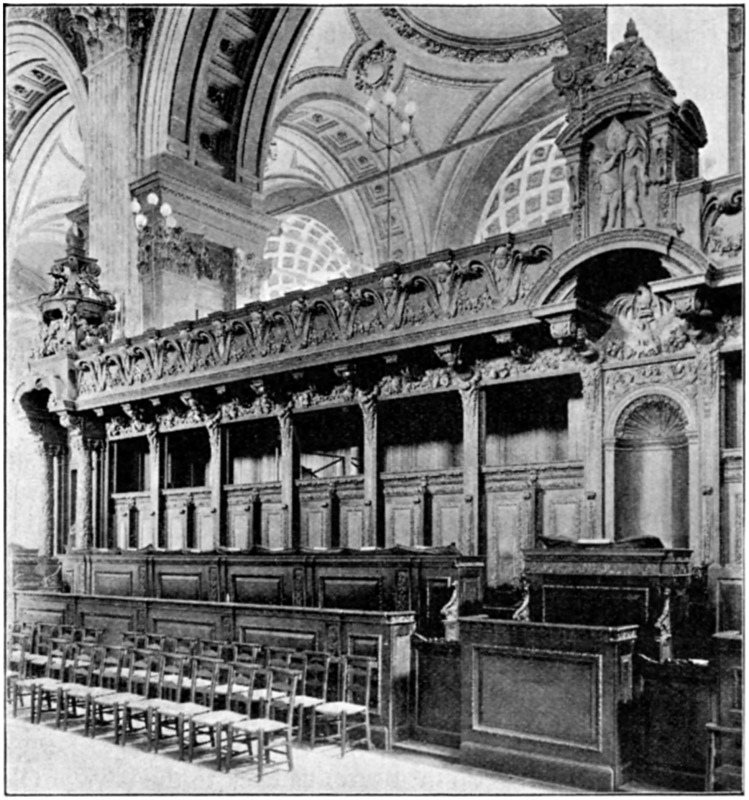 Bishop's Throne and Stalls on the South Side.