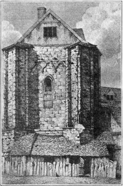 REMAINS OF THE N.W. TOWER (IN THE EIGHTEENTH CENTURY).