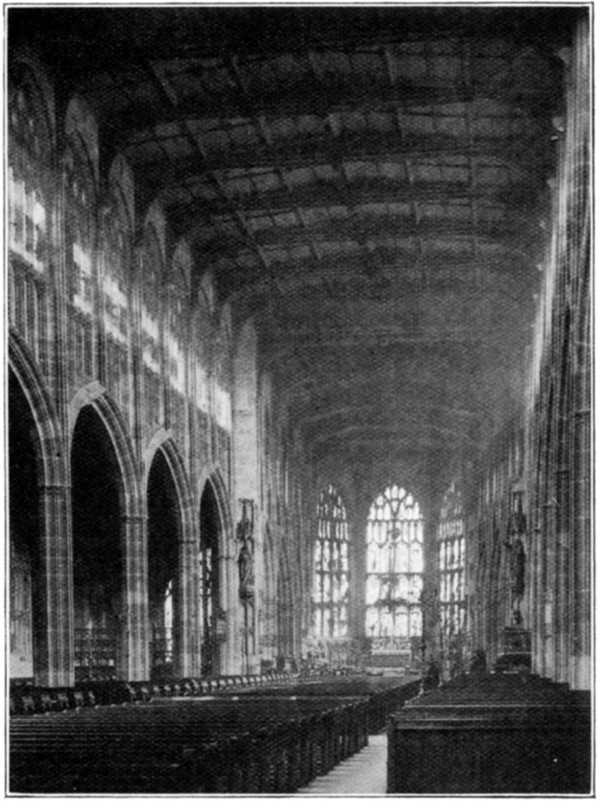 INTERIOR OF ST. MICHAEL'S FROM THE WEST.
