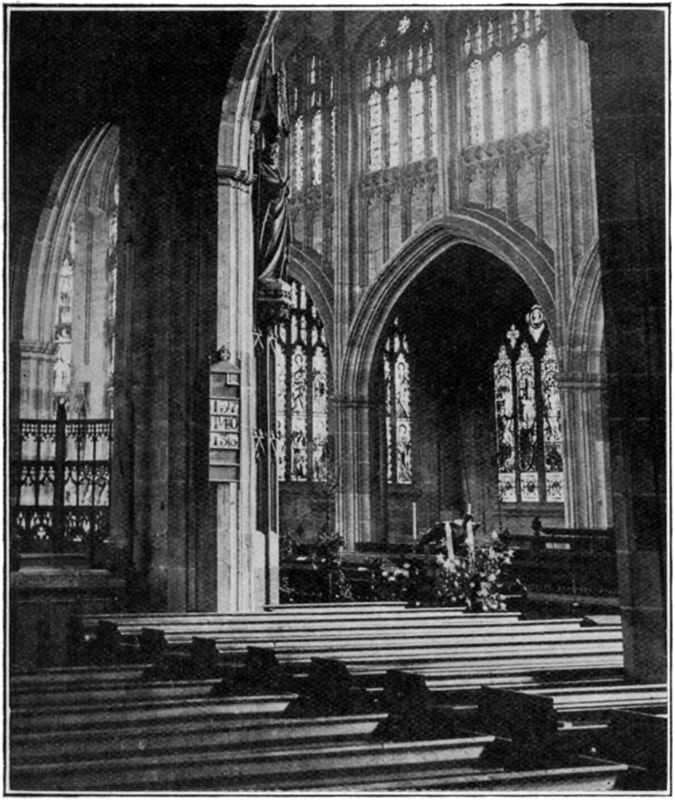THE CHOIR FROM ST. LAWRENCE'S CHAPEL.