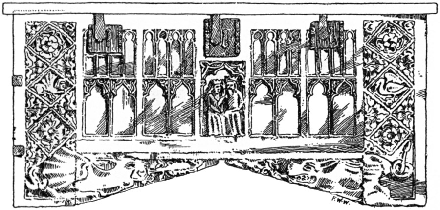 CHEST IN NORTH AISLE.