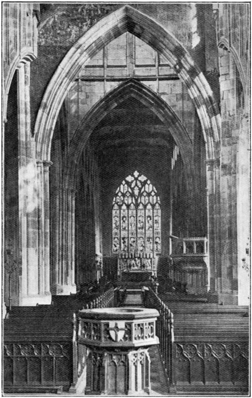 INTERIOR OF HOLY TRINITY, FROM THE WEST.