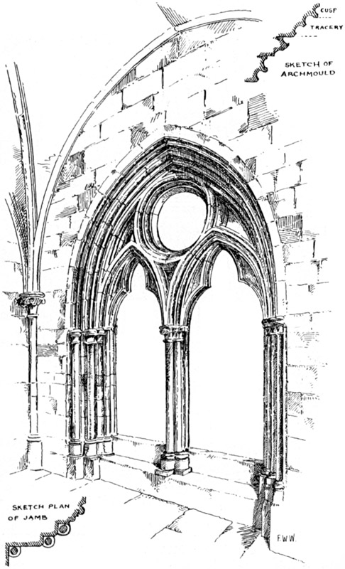 ARCHWAY BETWEEN THE NORTH PORCH AND ST. THOMAS'S CHAPEL.