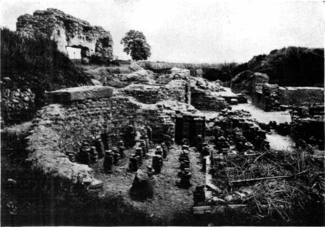 RUINS OF URICONIUM, NEAR SHREWSBURY. RUINS OF URICONIUM, NEAR SHREWSBURY.