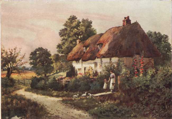 A COTTAGE IN HOLDENHURST, HAMPSHIRE. A COTTAGE IN HOLDENHURST, HAMPSHIRE.