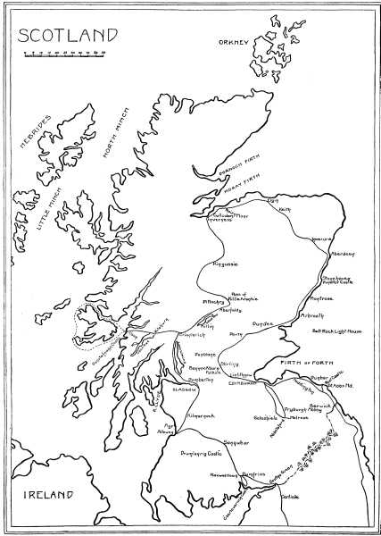 MAP OF SCOTLAND. MAP OF SCOTLAND.
