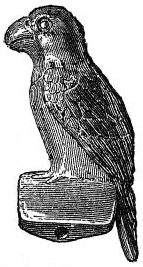 Fig. 15.—Pipe from Illinois mound, ½. (After Smithsonian Report.)